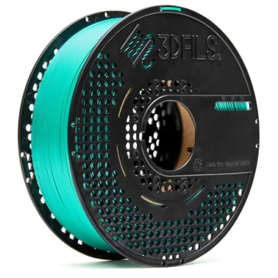 Afbeelding van 3DFILS PLA filament voor 3D printen Neat Winding esdraad Max: 1,75 mm, 1 kg, zijdegroen