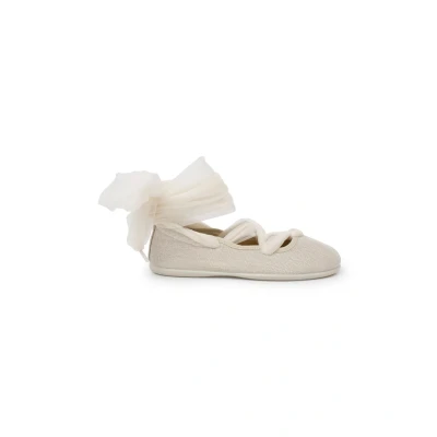 Afbeelding van Pisamonas Tiras Cruzadas Ballerina ́s met bandjes, Dames, Maat: 31, Crudo Textiel