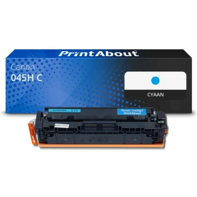 Afbeelding van Huismerk Canon 045H C Toner Cyaan Hoge capaciteit