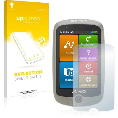 Afbeelding van upscreen Screenprotector voor Mitac Mio Cyclo Discover Folie Beschermfolie anti glare matte