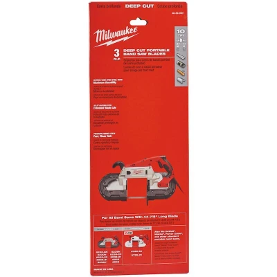 Afbeelding van Milwaukee Lintzaagblad, Tandverdeling 2,5 Mm (3 Stuks)