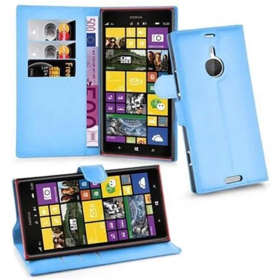 Afbeelding van Cadorabo Hoesje geschikt voor Nokia Lumia 1520 in PASTEL BLAUW Beschermhoes met magnetische sluiting, standfunctie en kaartvakje Book Case Cover Etui