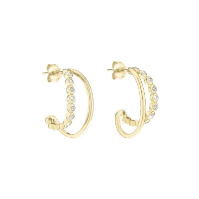 Afbeelding van Tamaris Créole TJ 0610 E 21 Argent 925 IP Or, 2,1 cm, sterling, Zircone cubique