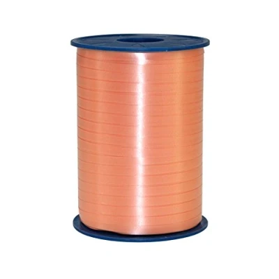 Afbeelding van C.E. Pattberg AMERICA cadeaulint, abrikoos, 250 m Bolduc voor verpakking, breedte 10 mm, accessoires decoratie en knutselen, decoratielint geschenken, elke gelegenheid