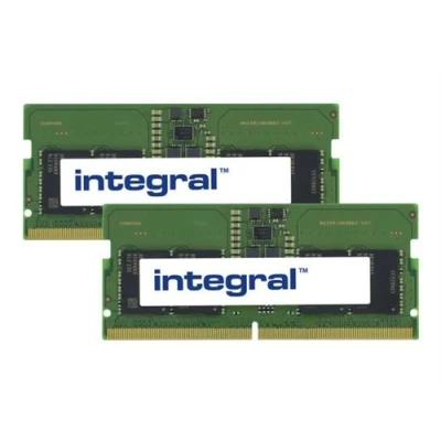 Image de Integral DDR5 kit 16 Go: 2 x 8 Go SO DIMM 262 broches 4800 MHz / PC5 38400 CL40 1.1 V mémoire sans tampon non ECC