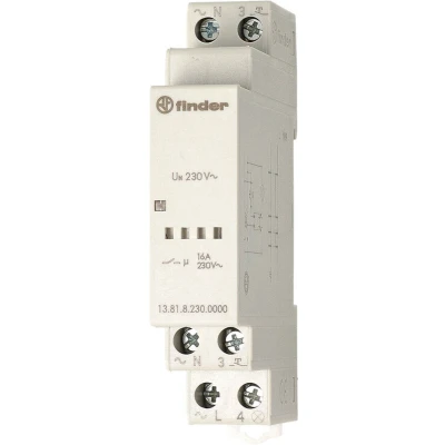 Afbeelding van Finder 13.81.8.230.0000 Stroomstootschakelaar DIN rail 1x NO 230 V/AC 3700 VA 1 stuk(s)