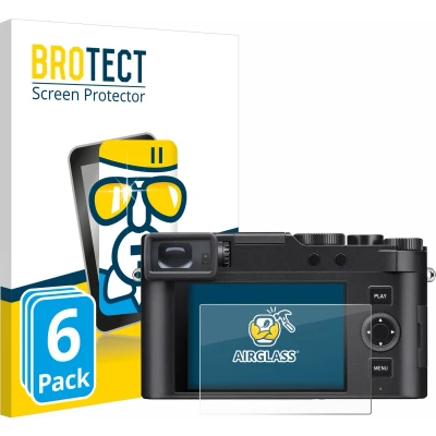 Afbeelding van BROTECT Screenprotector voor Leica D Lux 8 Folie Beschermfolie Beschermglas transparant (6 Stuks)