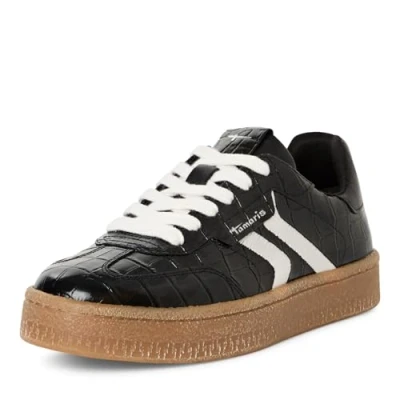 Image de Tamaris Baskets basses pour femme Noir croco Taille 39 EU, Black Croco., EU