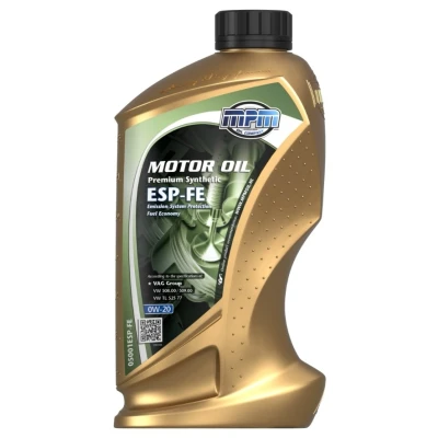 Afbeelding van Mpm Premium Synthetic ESP FE 0W 20 1L Motorolie 05001ESP VOLKSWAGEN: Golf 7, Polo V Hatchback, 7 Variant, AUDI: A3 Sportback, A6 C7 Avant