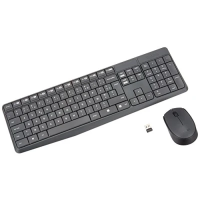 Afbeelding van Logitech Draadloos Toetsenbord + Draadloze Muis Mk235 Azerty Fr (920 007907)