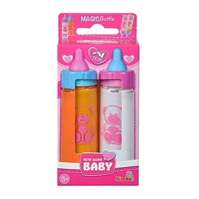 Afbeelding van Simba New Born baby 2 Magische flesjes jus en melk 12 cm vanaf 3 jaar