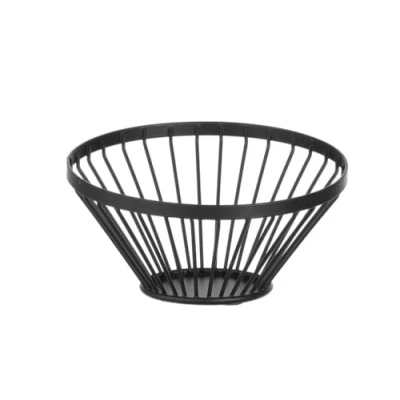Afbeelding van Hendi Fruitkorf Mini Schuin Zwart Ø15x(H)8cm