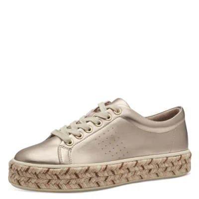 Afbeelding van Jana Sneakers laag, Dames, Maat: 36, Champagner Kunststof