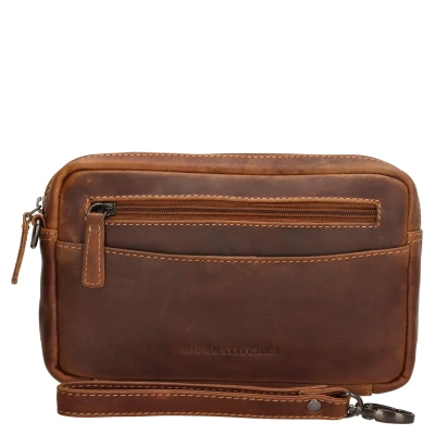Afbeelding van Hide &amp; Stitches Japura Polstas Cognac 100% Leer