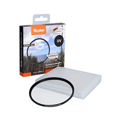 Afbeelding van Rollei Premium Circulair uv filter 77 mm en beschermingsfilter met aluminium ring, gemaakt van gorillaglas speciale coating afmetingen: