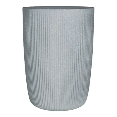 Afbeelding van Scheurich Linetto High 54 bloempot, rond, steengrijs, gemaakt van gerecycled kunststof, voor buiten