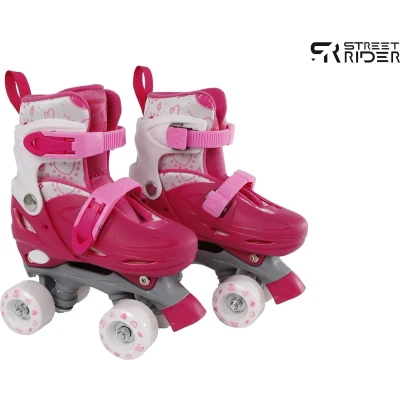 Afbeelding van Street Rider Rolschaatsen Roze Verstelbaar, Maat 31 34