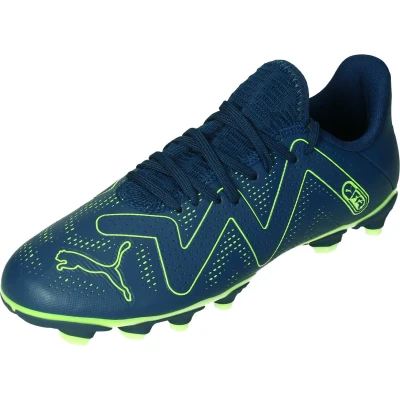 Afbeelding van Puma Future PLAY FG/AG JR Unisex Voetbalschoenen met kunststof noppen voor kinderen, Maat: 36, Persian blue/pro green Kunststof/ textiel