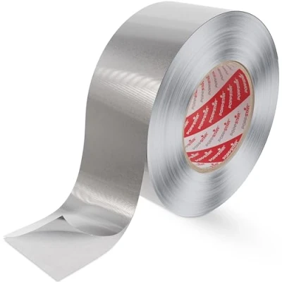Afbeelding van Poppstar Aluminium plakband op hoge temperatuur (50 m x 48 mm) voor isolatie en stoombarrière vaatwasser, werkblad, dakgoten