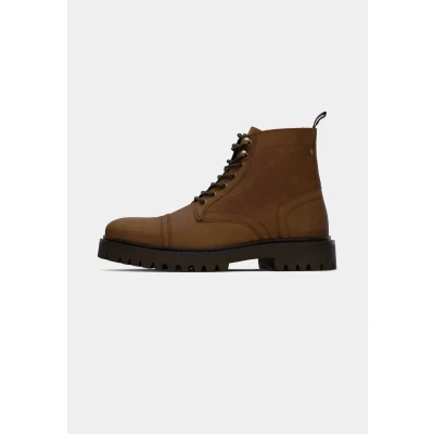 Afbeelding van Jack &amp; Jones Jfwenzo BOOT Veterboots, Heren, Maat: 40, Brown stone Veloursleer