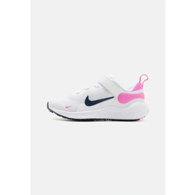 Afbeelding van Nike Performance Revolution 7 Unisex Hardloopschoenen neutraal voor kinderen, Maat: 25, White/midnight navy/playful pink Textiel/ synthetisch