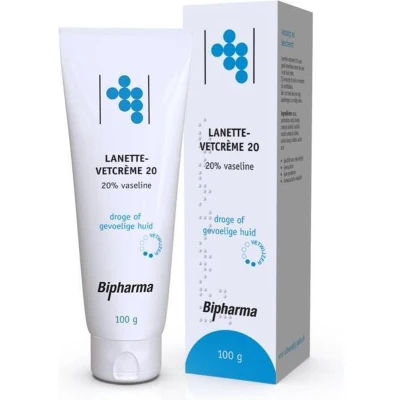 Afbeelding van Bipharma Lanette Vetcrème 20% Vaseline 1x100g eFarma