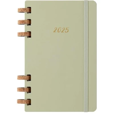 Afbeelding van Moleskine 12 Maanden Agenda 2025 Life Spiral Week/Maand Large Kiwi