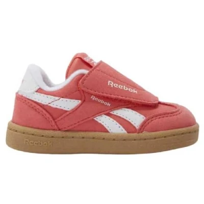 Afbeelding van Reebok Classic Smash EDGE HOOK &amp; LOOP Unisex Babyschoenen voor kinderen, Maat: 21.5, Sunset coral/electric amber/rgum Veloursleer
