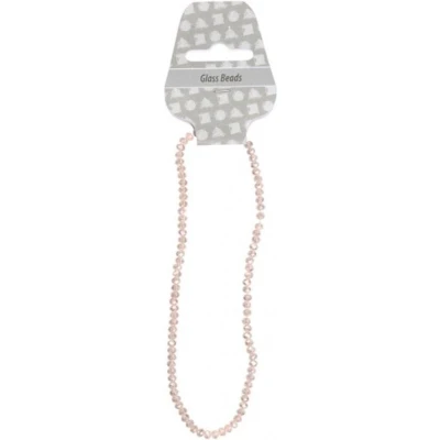 Afbeelding van Creotime Facetkralen Roze 4 Mm 100 Stuks