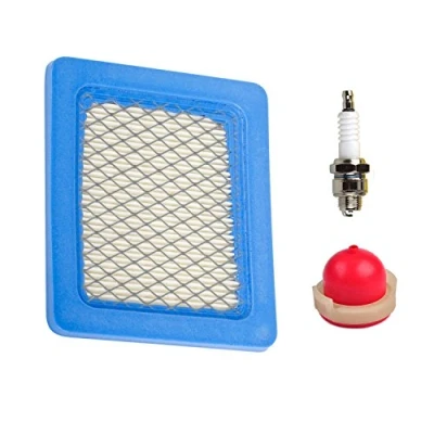 Afbeelding van Bougie 694395 en luchtfilterprimerlamp OxoxO 491588 vervanging voor Briggs and Stratton 491588S, 4915885, 399959, John Deere PT15853, Oregon 30 710 1 set