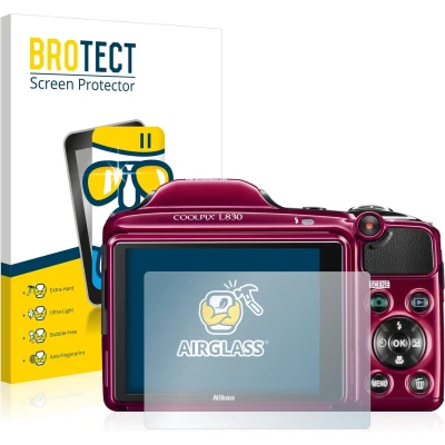 Afbeelding van BROTECT Screenprotector voor Nikon Coolpix L830 Folie Beschermfolie Beschermglas transparant