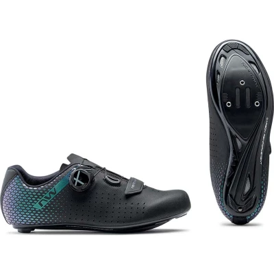Afbeelding van Fietsschoenen Northwave Core Plus 2 Dames Iridescent maat 39 Zwart