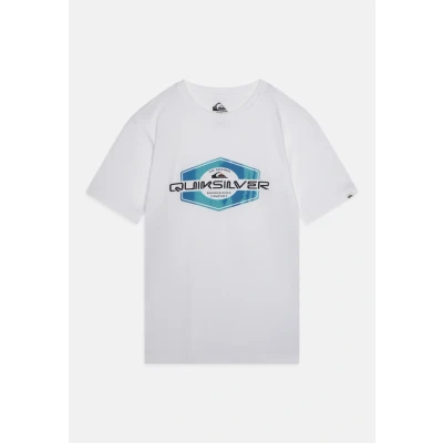 Afbeelding van Quiksilver Locked UP Unisex Tshirt print voor kinderen, Maat: 176, White