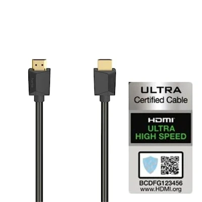 Afbeelding van Hama Ultra High Speed Hdmi&amp;Trade; Kabel Gecertificeerd Conn. Connector 8K 1,0 M
