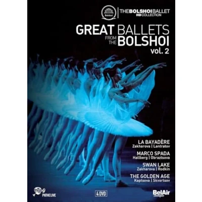 Afbeelding van Orchestra Of The State Academic Bolshoi Theater La Bayadere, Marco Spada, Swan Lake And Golden (4 DVD)
