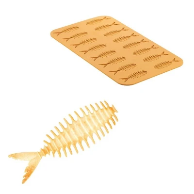 Afbeelding van Silikomart Siliconen Mat Vis (18x) 104x35x5(h)mm