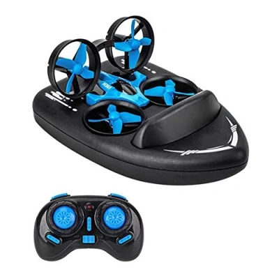 Afbeelding van XIONGDA RC Quadcopter 3 in 1 afstandsbediening Amfibious Hovercraft drone 3D flip snelheidsinstelling creatief intelligent speelgoed beste verjaardagscadeau voor volwassenen en kinderen