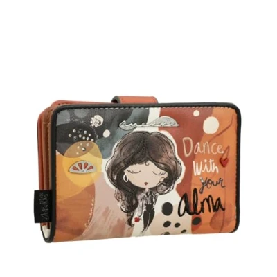 Afbeelding van Anekke Portefeuille moyen RFID Alma Design compact Espace multifonctionnel et doublure intérieure Dimensions : 14 x 10 3 cm Accessoires femme, Divers