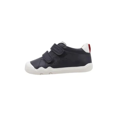 Afbeelding van Geox B Steppieup Boy A Basketboy, Navy / Rood