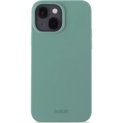 Afbeelding van Holdit Hoesje Geschikt voor iPhone 14 / 13 Siliconen Silicone Case groen