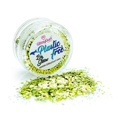 Afbeelding van Biologisch afbreekbare pailletten, 100% plasticvrij, veganistisch, dierproefvrij (goud)