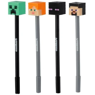 Afbeelding van Puckator Trendy ballen schrijfwaren &amp; schoolbord Minecraft fijne kant balpen bal (per stuk)