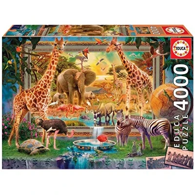 Afbeelding van Puzzel Educa 19285 Savana Coming to Life 4000 Onderdelen