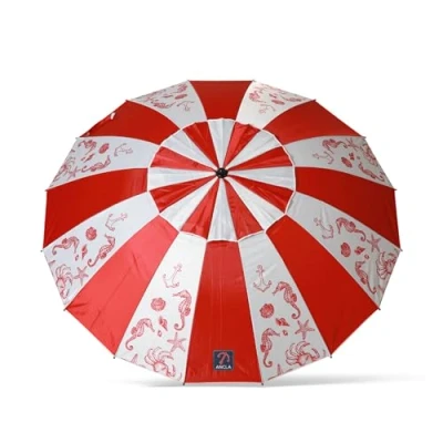 Afbeelding van Strandparasol Rood Ø 240 cm SPF50+ Navy