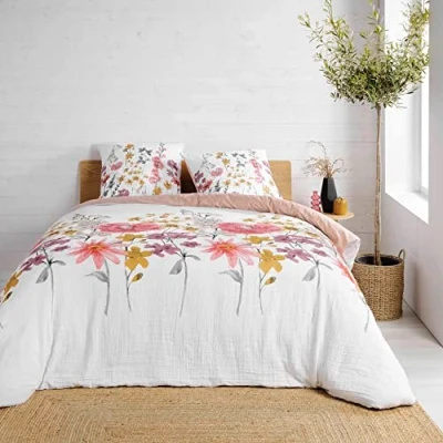 Afbeelding van Complete bed linen with ROSINE print, 240 x 220 cm