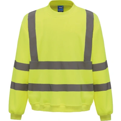 Afbeelding van Yoko Signalisatie Sweatshirt YHVJ510 Hi Vis Yellow