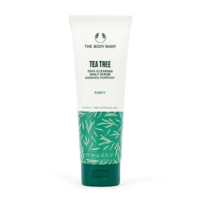 Afbeelding van the Body Shop Boom A Purifier Scrub 100 ml, geschikt voor de huid met imperfecties, Tea Tree Squeaky Clean For Blemished Skin ml