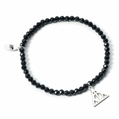Afbeelding van The Carat Shop Harry Potter Halfedelstenen Armband met Zilveren Deathly Hallows Bedel
