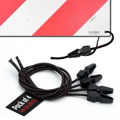 Afbeelding van MAGMA 4 Elastische Bungee Koorden Snelle Clip Spanschroeven Zwaarbelaste Riemen voor Bagage Zeildoek Tent Boot Fiets en Vrachtwagen Waterdichte Bungees Ratchet Hardware Gereedschap (1 m)