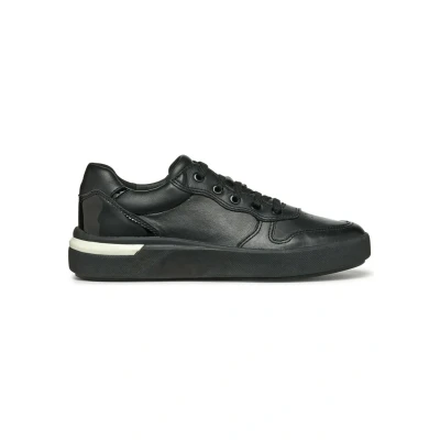 Afbeelding van Geox D Dalyla Sneakers laag, Dames, Maat: 38, Black Leer/ synthetisch
